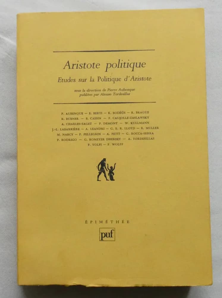 Aristote Politique - Etudes sur la Politique d'Aristote