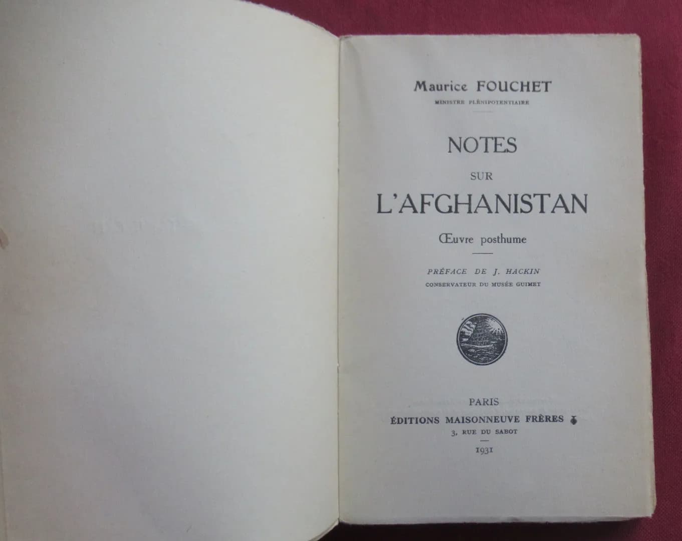 Notes sur l'Afghanistan. M. FOUCHET - Image 3