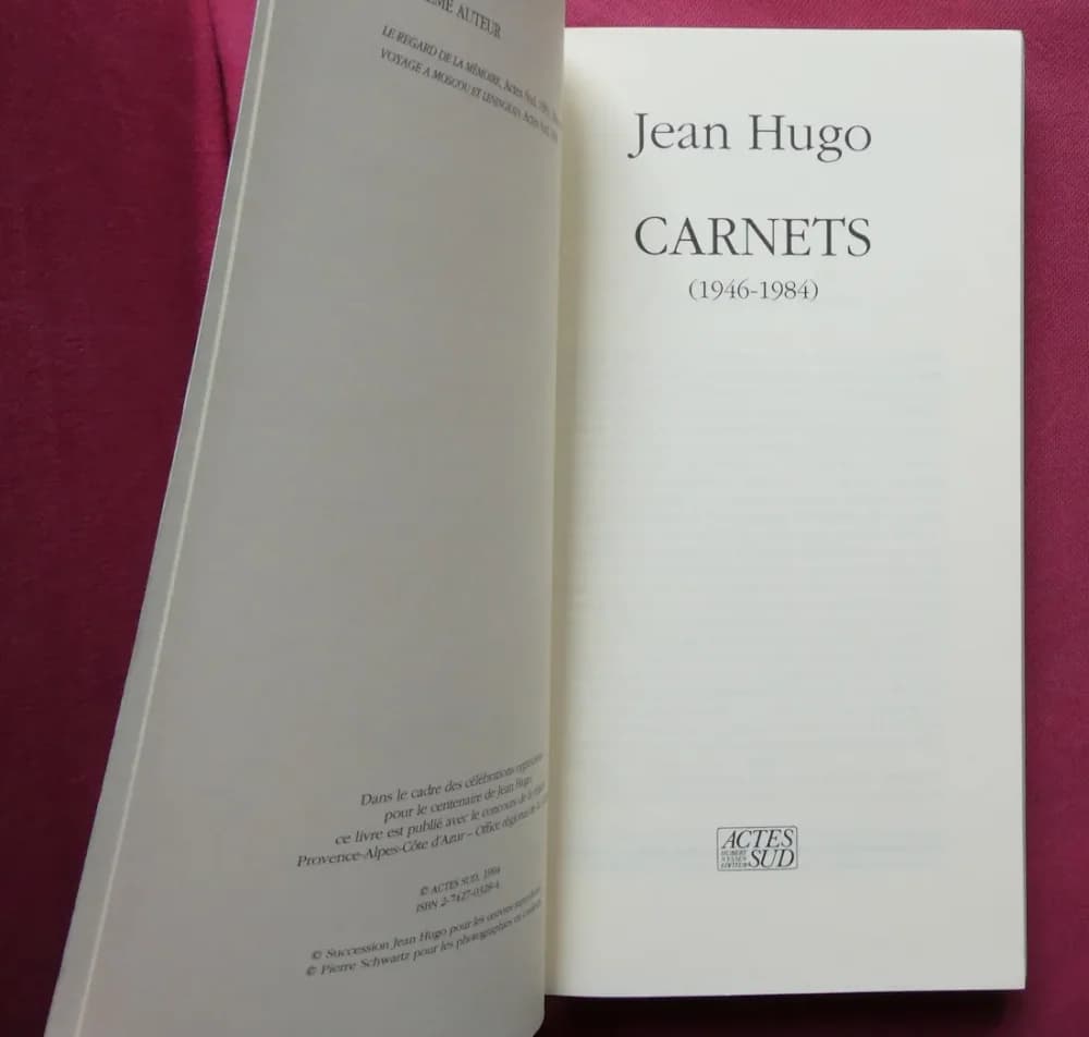Jean HUGO - Carnets 1946-1984.  - Image 3