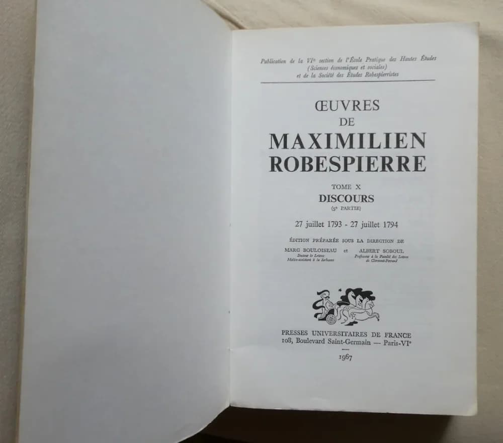 Oeuvres de Maximilien Robespierre Tome X Discours (5e partie) - Image 3