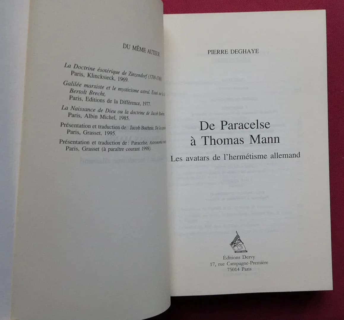 De Paracelse à Thomas Mann. Avatars de l'Hermétisme Allemand - Image 3