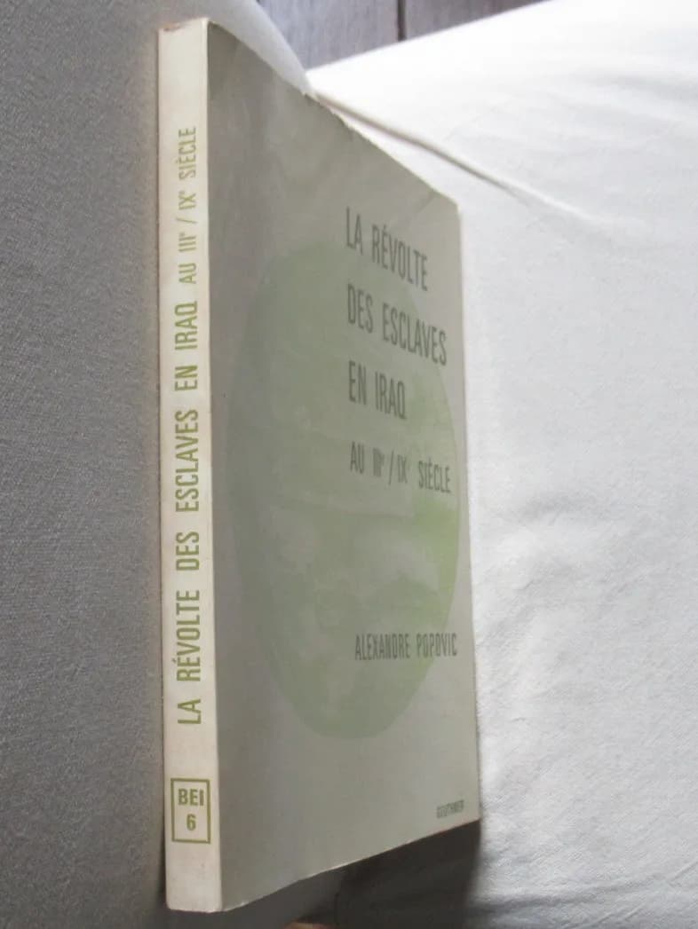 La Révolte des Esclaves en Iraq au IIIe / IXe Siècle. Alexandre POPOVIC - Image 2