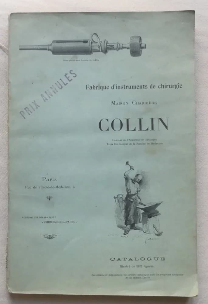 Maison Charrière - Collin - Fabrique d'Instruments de Chirurgie - Catalogue -1914