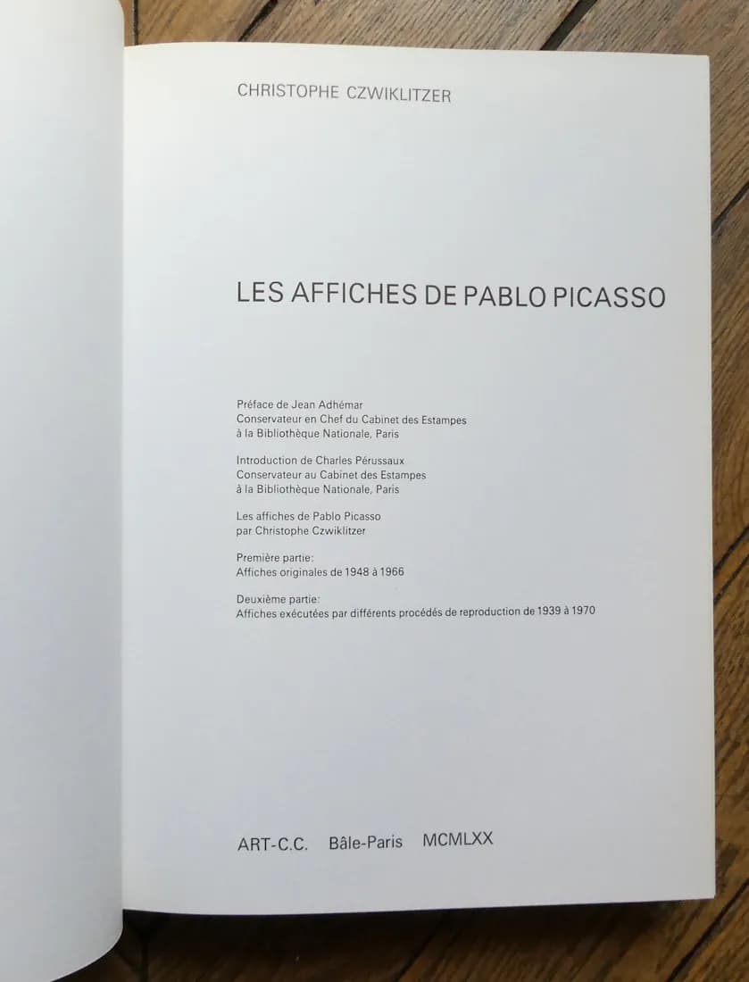 Picasso Affiches. Ch. CZWIKLITZER - Image 6