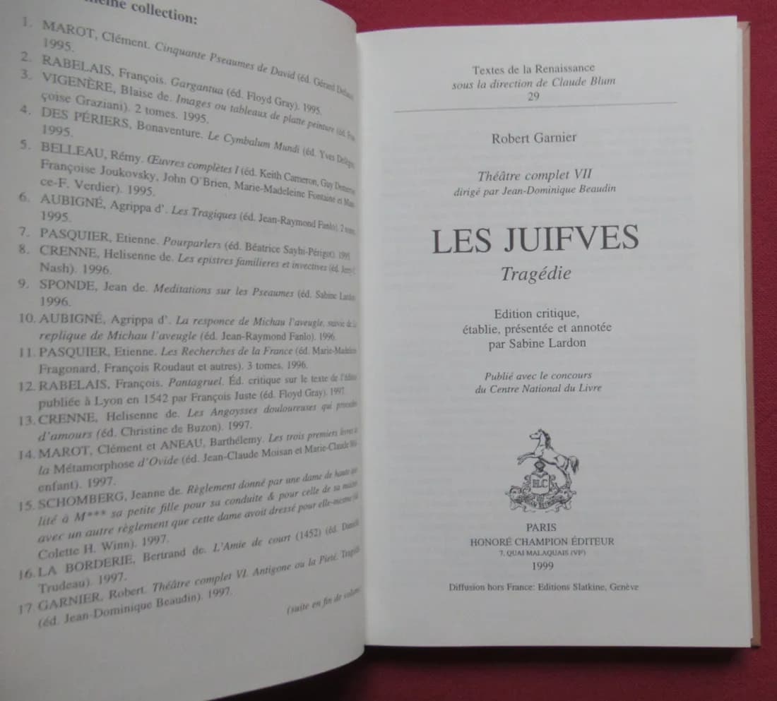 Les Juifves. Robert GARNIER. - Image 3