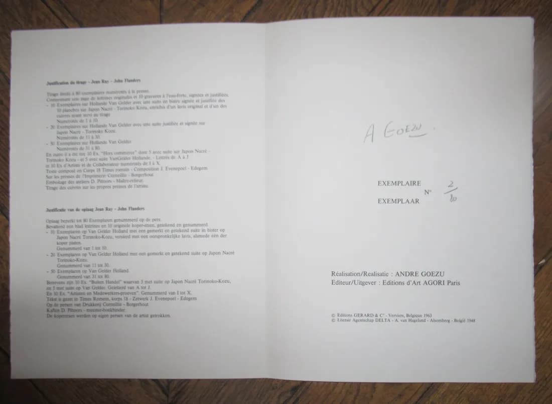 Jean RAY John FLANDERS La Plus Belle Petite Fille du Monde. André GOEZU Ex. Num. - Image 4