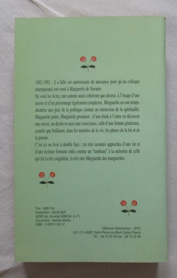 Cazauran Nicole & Dauphiné James. Marguerite de Navarre 1492-1992 - Image 5