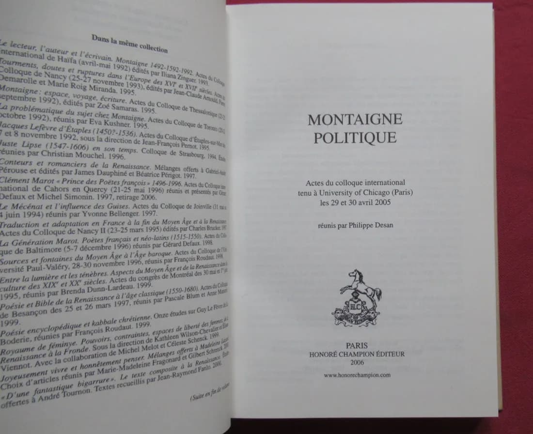 Montaigne Politique. Philippe DESAN - Image 3