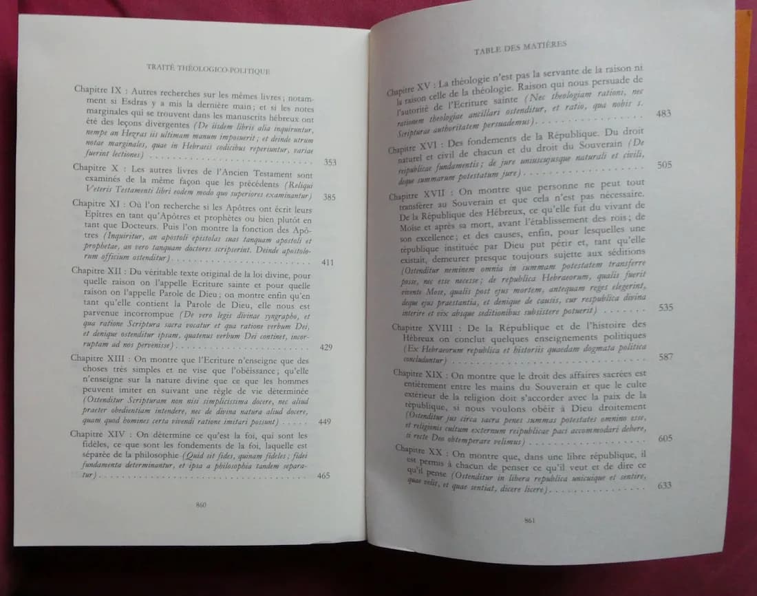 Oeuvres III Traité Théologico Politique SPINOZA - Image 5