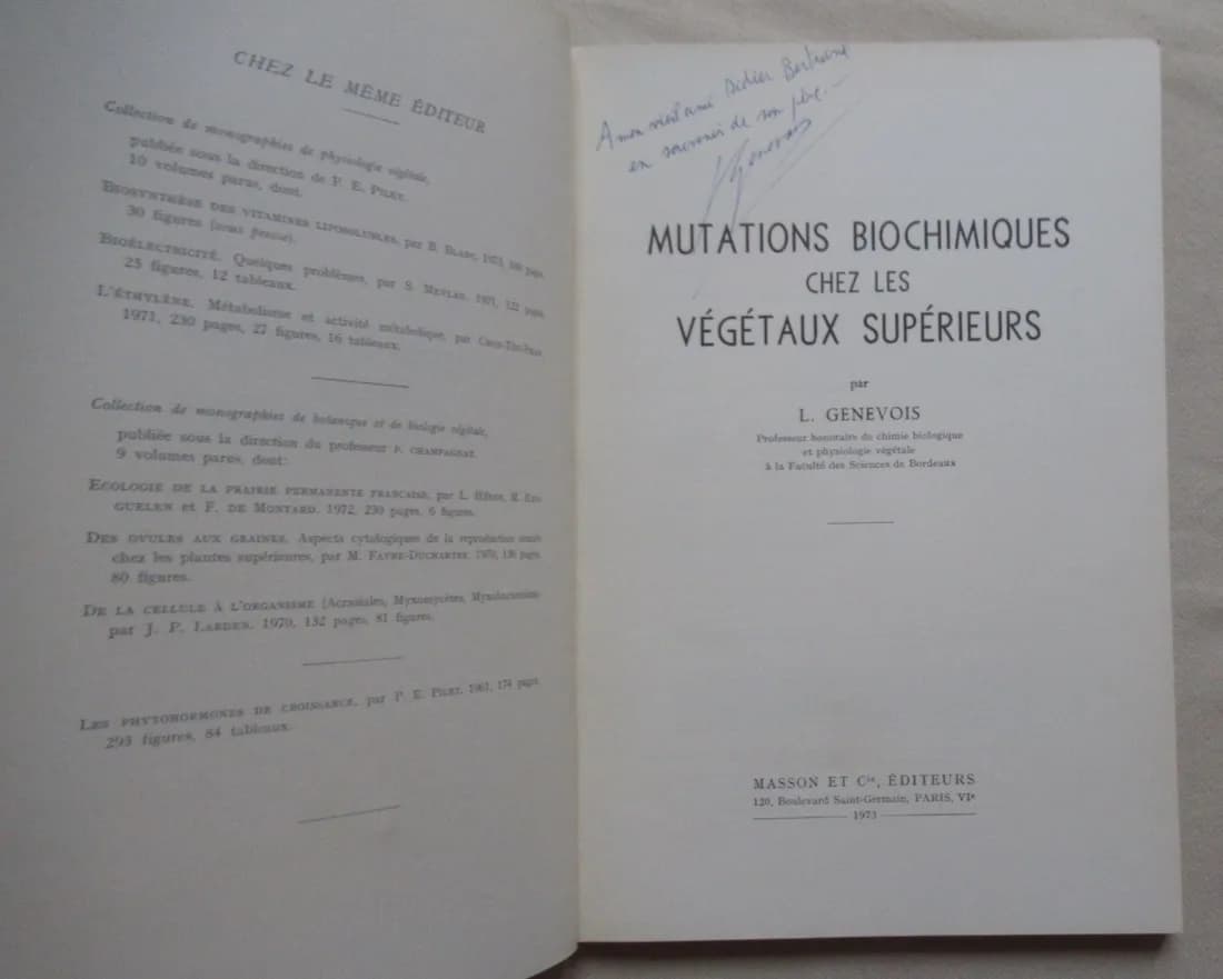 Mutations Biochimiques chez les Végétaux Supérieurs - Image 3