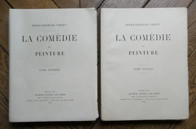 Couverture de La Comédie en Peinture. 2 Tomes. J G VIBERT 1902
