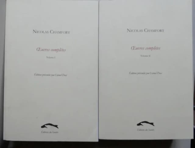 Couverture de Oeuvres Complètes. Nicolas CHAMFORT. 2 Volumes